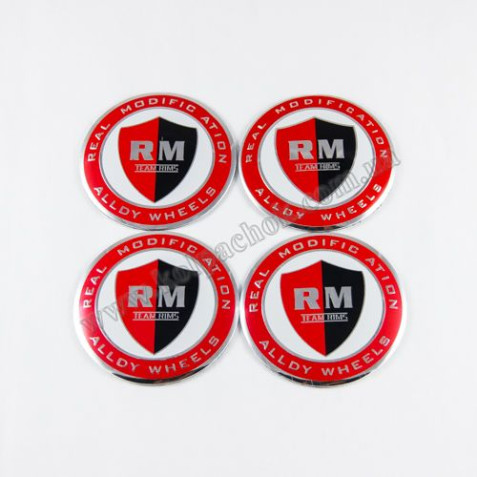 Наклейки для колпачков на диски RM Team Rims (56мм)