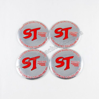 Наклейки для колпачков на диски ST Racing (56мм)
