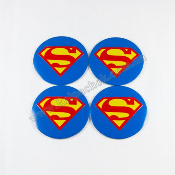 Наклейки для колпачков на диски Superman синий (56мм) Наклейки для колпачков на диски Superman синий (56мм)
