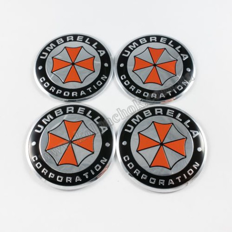 Наклейки для колпачков на диски Umbrella Corporation / 2 (56мм)
