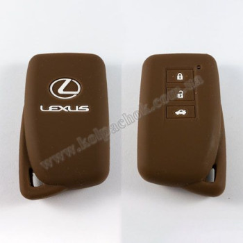 Силиконовый чехол для ключа Lexus / 5 коричневый Силиконовый чехол для ключа Lexus / 5 коричневый