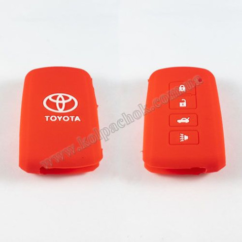 Силіконовий чохол для ключа Toyota RAV4 червоний