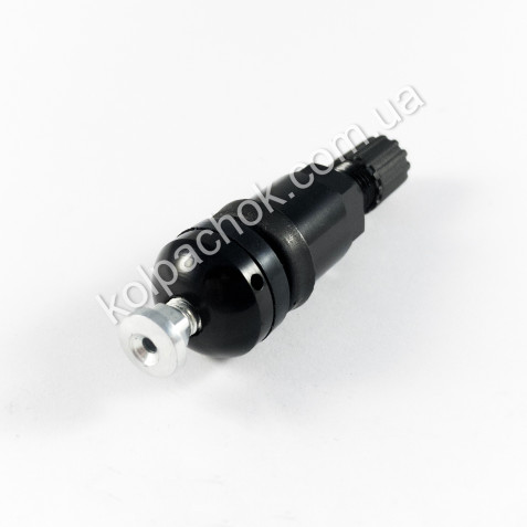 Черный разборной вентиль для дисков (под датчик) TPMS-17-bl